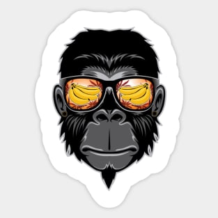 Cool monkey Sticker